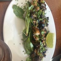 Oyster mushrooms  at aíso in San Francisco