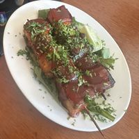 Tofu skewers  at aíso in San Francisco