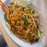 Vegan pad thai, soft tofu, 3***, no eggs no peanuts no fish sauce  at Sip Thai Zooom in Redmond