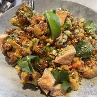 Cauliflower curry with JustEgg  at Equinox Restaurant in Washington