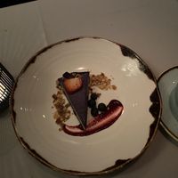Raspberry Cheesecake  at Equinox Restaurant in Washington