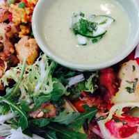 Vegan market brunch with amazing choices at Equinox Restaurant in Washington