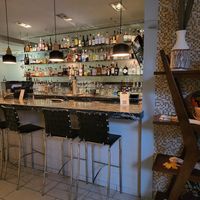Fully stocked bar at Equinox Restaurant in Washington