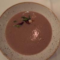 chestnut, apple soup at Equinox Restaurant in Washington