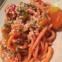 bucatini vegan  at Equinox Restaurant in Washington
