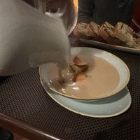 White bean soup at Equinox Restaurant in Washington