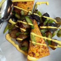 baked frittata with early spring asparagus at Equinox Restaurant in Washington
