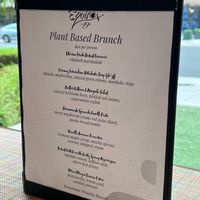 brunch menu at Equinox Restaurant in Washington