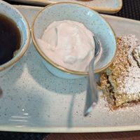 Chocolate french toast with maple syrup and coconut whip at Equinox Restaurant in Washington