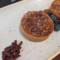 Peacan caramel tart, served warm at Equinox Restaurant in Washington