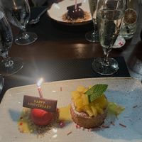 Warm Hawaiian Coconut Cake  at Equinox Restaurant in Washington
