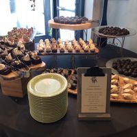 Brunch dessert spread at Equinox Restaurant in Washington