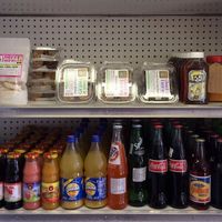 Juice and vegan, raw, locally made chunky dunckies at Harold's Coffee Lounge in West Palm Beach