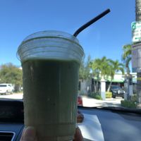 Iced Matcha Latte w/ Oat Milk at Harold's Coffee Lounge in West Palm Beach