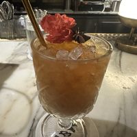 This was my after dinner mocktail.   It had cream soda in it!  at Whisky & Ramen in Anchorage