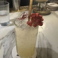 I do not remember what this mocktail was all about but I do know I had to say no honey!  at Whisky & Ramen in Anchorage