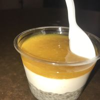 Coconut and mango with chia base at Grezzo Raw Chocolate in Rome