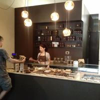 inside shop at Grezzo Raw Chocolate in Rome