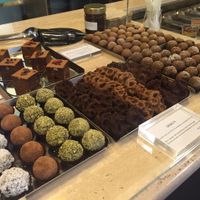 Truffles and cookies at Grezzo Raw Chocolate in Rome