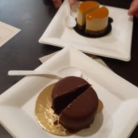 Sacher and cheesecake at Grezzo Raw Chocolate in Rome