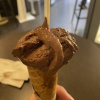 Raw chocolate gelato  at Grezzo Raw Chocolate in Rome