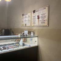 Gelato flavors  at Grezzo Raw Chocolate in Rome