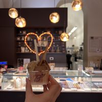 Pistachio & nut ice cream   at Grezzo Raw Chocolate in Rome