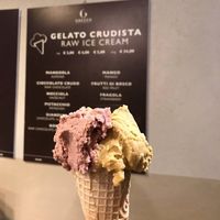 Bonet & Mango Raw Vegan Ice cream at Grezzo at Grezzo Raw Chocolate in Rome