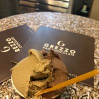 Pistachio & Chocolate Raw Gelato at Grezzo Raw Chocolate in Rome