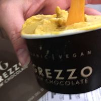 Mango gelato at Grezzo Raw Chocolate in Rome