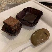 Brownie, pistachio spread and 80% chocolate  at Grezzo Raw Chocolate in Rome