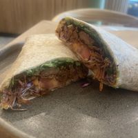 Jackfruit bbq wrap  at Plant Shack in London