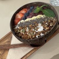 Açai bowl  at Plant Shack in London