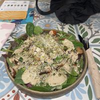 The biggest ceaser salad EVER  at Plant Shack in London