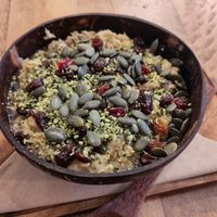 Superfood porridge at Plant Shack in London