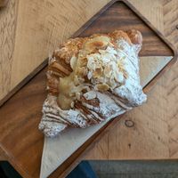 Almond croissant at Plant Shack in London