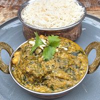 Vegan Palak Korma at Indian Kitchen by Prem Didi in Vejle