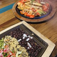 Vegan chicken fajitas   at Nacho Daddy in Nashville
