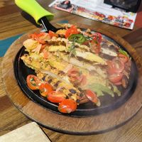 Vegan chicken fajitas   at Nacho Daddy in Nashville