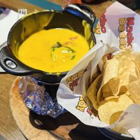 Vegan skinny dip queso (after eating for a bit lol)  at Nacho Daddy in Nashville