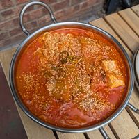 Kimchi stew at The Thirsty Korean in England