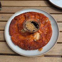 small kimchi pancake at The Thirsty Korean in England