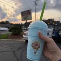 Blue moon shake  at Pav's Creamery in Akron