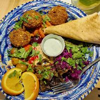 Arabic plate  at Wypas in Poznan