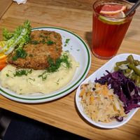 schabowy z kapusta at Wypas in Poznan