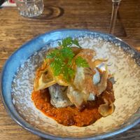 Artichoke with romesco  at Brasserie Nel in Noord-holland