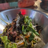 Bimbimbap at Vegan Seoul Market Food Tour  in Seoul