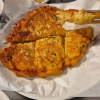 Very filling bean sprout pancake at Vegan Seoul Market Food Tour  in Seoul
