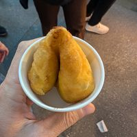 red bean vegan donut at Vegan Seoul Market Food Tour  in Seoul