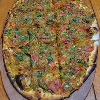 Vegan Pide at Tarihi Küçükpazar Fırını in Istanbul